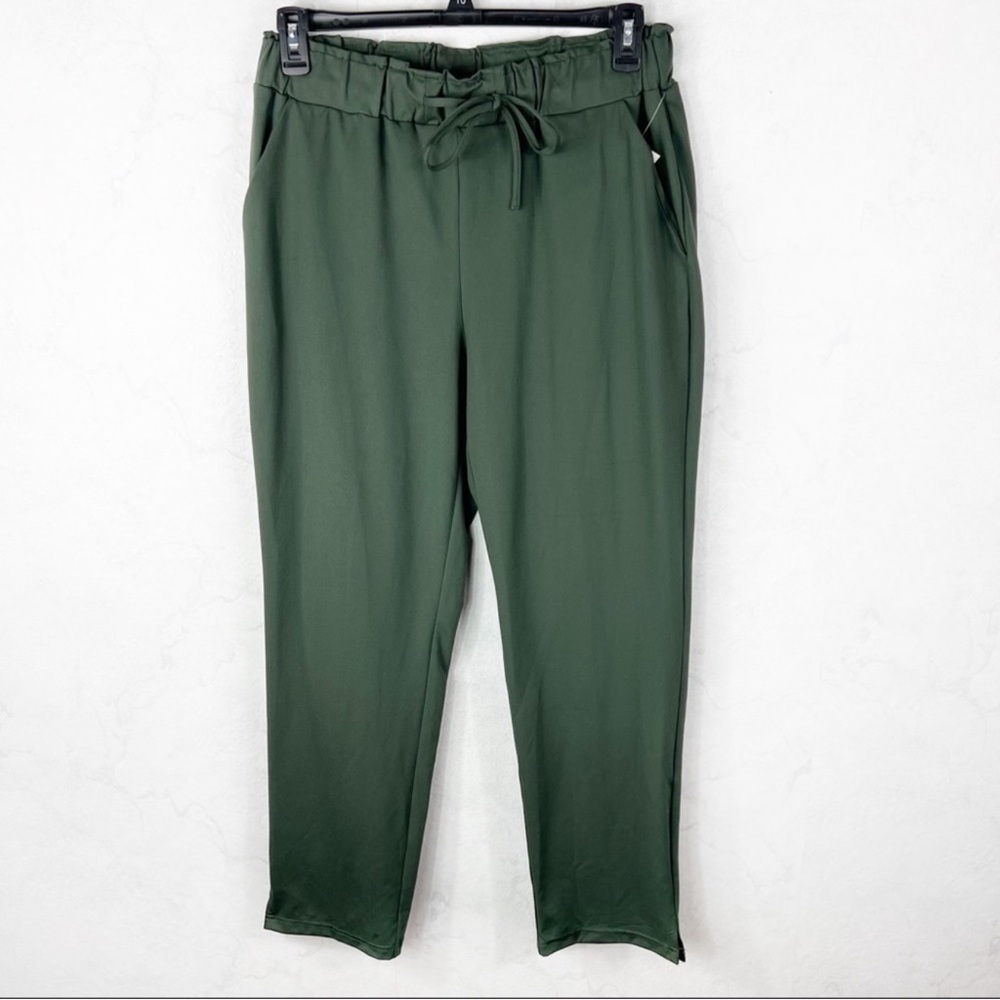 Joie Women's Deep Green Tie-Waist Pants